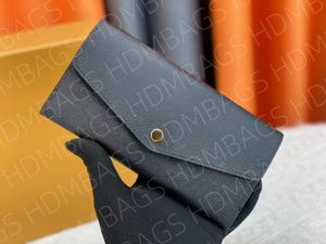 Cartera larga para mujer con estampado de rombos de piel íntegramente con sobre en relieve Satah Wallet Monigm Imprente Leather M61182 con numerosos bolsillos y ranuras para tarjetas de crédito