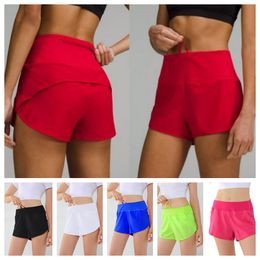 LL Womens Sports Shorts Ondersteuning Yogabroek Gym Running Workout Sports Gym Wear