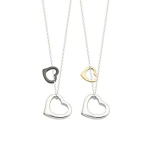 Damesliefde kettingen Designer sieraden voor vrouwen Dubbele harten ketting compleet merk als bruiloft kerstcadeau voor thuis