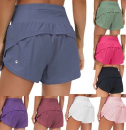 Femmes Lu-33 Yoga Shorts pantalons chauds Hotty Pocket Speur rapide à sec