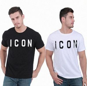 20Color Casual Tee Icon Men imprimé T-shirt T-shirts pour hommes ICON D2