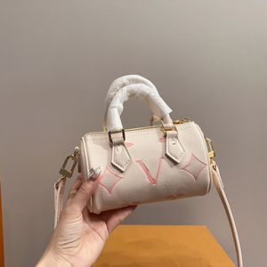 Designer de luxe pour femmes Old Flower mini sacs d'oreiller toppètes Top Handle Tapes authentiques sacs à main letaher à bandoulière de grande capacité