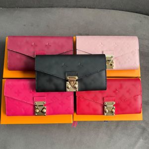 Purseurs de concepteur classique en cuir de luxe et sac à main portefeuille de haute qualité Holders de cartes Porte-cartes Portefeuille Lady portefeuille Pouchette Purse Purse Pinche Long portefeuille