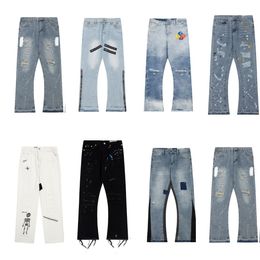 Jeans de luxe pour femmes marque mode femme bleu taille haute rue street usure de jambe large jean pantalon féminin pantalon denim hétéro