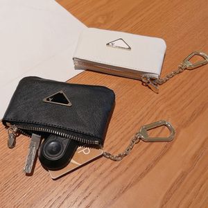 Porte-clés de styliste pour femmes et hommes, sac à clés en cuir, porte-monnaie de marque, Mini portefeuilles, porte-cartes de crédit