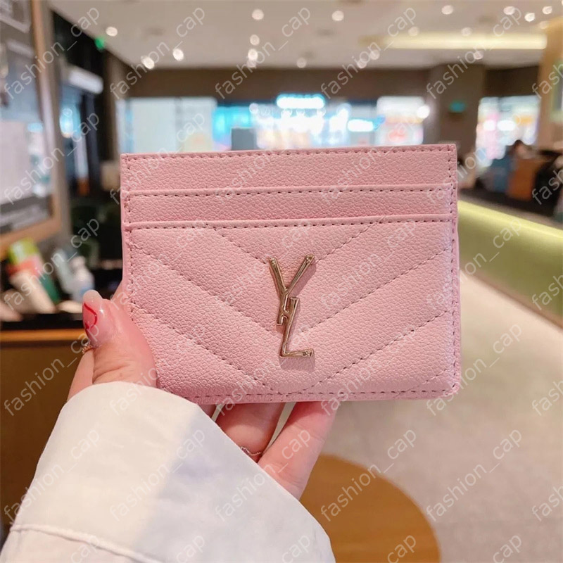 Womens Men Designer Wallet Fashion Small Purses Coin Pocket Woman Card Holder Luxury Leather Cardholder Money Clips