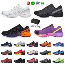 Womens Heren Collectie Cross 4 CS Running Wandelschoenen Triple Zwart Wit Groen Blauw Geel Oranje Professionele Sport Sneakers Hoge Kwaliteit Outdoor Speed Jogging Schoen