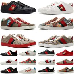 Femmes Hommes Casual Chaussure Bee Ace Baskets Designer Mode Plateforme Chaussures Ace Bee Rayures Brodées Chaussure Blanche Chaussures En Cuir Jogging Femme Merveilleux Zapato