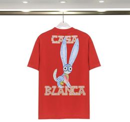 para mujer Diseñador para hombre Casablanca camiseta Moda Hombre Camisetas casuales Hombre Ropa Calle Diseñador camisetas Club de tenis Pantalones cortos Ropa de manga camisas Camisa de lujo