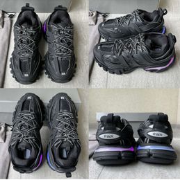 Dames heren ontwerper Casual schoenspoor led sneaker licht grijs blauw gomma lederen zwart roze trainer nylon bedrukt platform voor mannen 3 3.0 trainers schoenen GEWER 152ESS