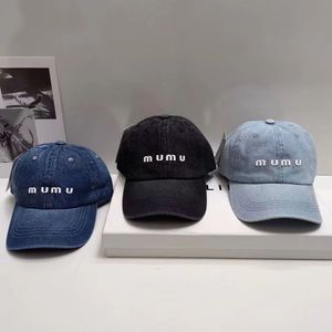 Sombreros de diseñador para hombres para hombres gorras de pelota unisex de la moda sólida de mezclilla