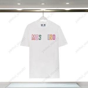 Femmes Hommes Designers T-shirts Sunmmer T-shirts Lettre de mode Impression à manches courtes Lady Tees Luxurys Vêtements décontractés Tops T-shirts Vêtements Moschino yh17