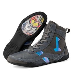 Chaussures de boxe montantes pour hommes et femmes, baskets de combat professionnelles, chaussures de lutte antidérapantes pour jeunes