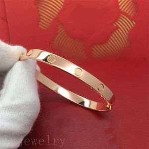 Dames heren liefde luxe sieraden armbanden roségouden sieraden voor dames Valentijnsdag cadeau paren bangle schroevendraaier designer diamanten armband ZB061 I4