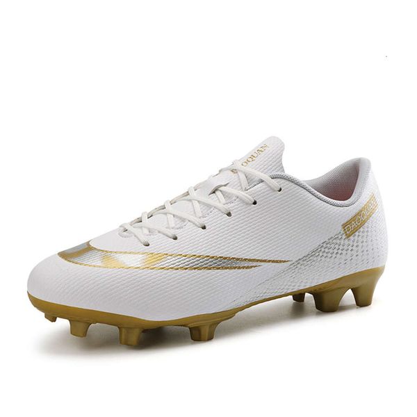 Botas de fútbol bajas para hombre y mujer, zapatos de fútbol para jóvenes AG TF, zapatos de entrenamiento negros, blancos, rosas y azules para niños