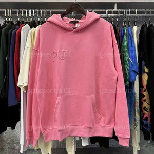 Femmes Hommes Violet Marque Sweat à capuche Designer Sweats à capuche pour hommes de haute qualité à manches longues à capuche Tops Même couleur Lettres de broderie Sport de plein air Rose Sweat à capuche Couple Vêtements