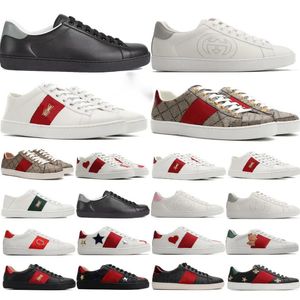 Chaussures pour hommes pour femmes baskets Ace Sneakers Low Casual Casual With Box Sports Trainers Designer Tiger Broidered Black Blanc Green Stripes Jogging Femme Merveilleuse Zapato Low