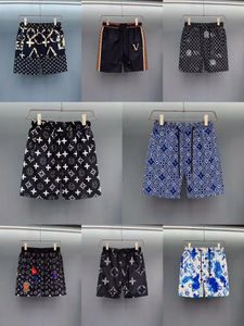 Damesheren shorts ontwerper zomer strand shorts katoen mode plaid geprinte trekkoord broek ontspannen homme casual streetwear jabklarten aziatische maat m-3xl a37
