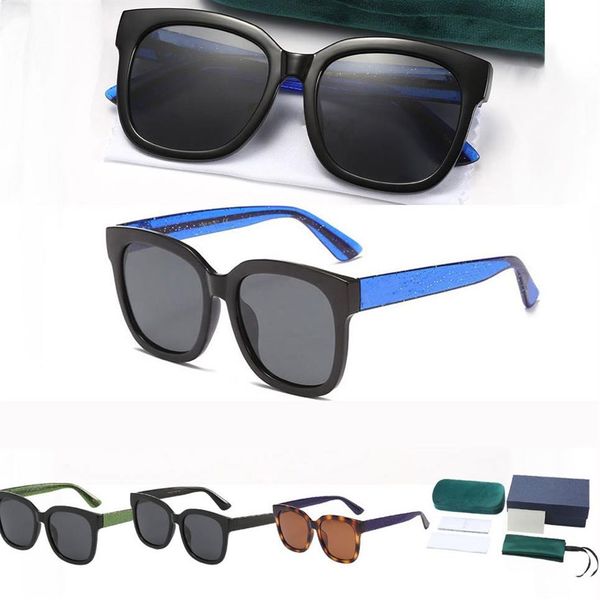 Para mujer para hombre Gafas de sol de verano Patrón de abeja Color de moda a juego con letras de metal Gafas de sol 1 juego Paquete 5 estilos Opcional289Z