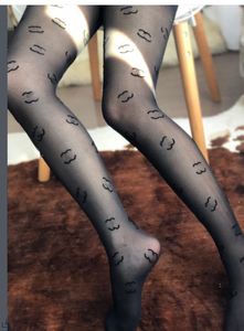 Collants en maille pour femmes, leggings longs, bas de luxe de styliste, mode extensible, fin, grand Logo, serré, doux, respirant, plante creuse