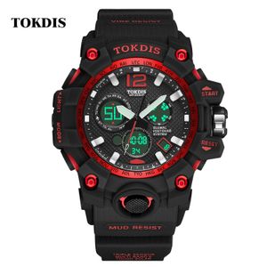 Womens Military Fashion montre des hommes multifonctionnels en acier inoxydable imperméable Day complet montre Relogio B6