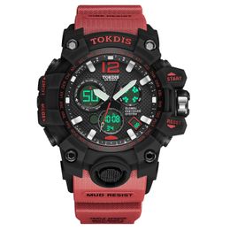 Montres de mode militaire pour femmes Montre multifonctionnelle en acier inoxydable étanche pour hommes Montre Relogio Montres-bracelets montre de luxe D7