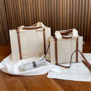 Dames Mini Totes Tassen Mode Dames Canvas Woody Tote Kleine handtassen Portemonnees Shopper met schouderriem 22