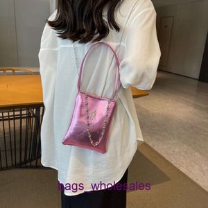 Petit sac carré minimaliste pour femmes, nouveau sac à main personnalisé à la mode décontracté avec chaîne, Texture polyvalente, 2024