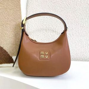 MISUI MIUI CLEO Diseñador de bolso cruzado de cuerpo cruzado y embrague de bolso Axila media luna Bag vintage para hombres regalos de hombro de hombro