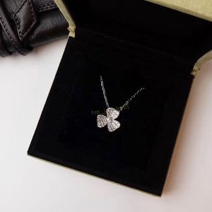 Dames ketting Clover Luxury1 gouden diamanten kettingen Hoogwaardige materialen ketting Ontwerpers Agaat mode Sieraden Hanger Vervaagt nooit Niet allergisch luxe ketting