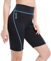 Pantalones cortos de neopreno para mujer, 2 mm, buceo, mantener el calor, adecuados para aeróbicos, surf, natación, deportes acuáticos fríos, sauna, sudor 240131