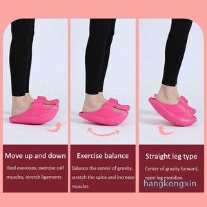 Dames nieuwe body-shaping slippers Summer Sporting Fitness 30Shaking Slide schoenen vrouwelijk platform Eva rubber verlies-gewicht sandalen