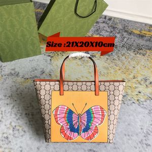 Womens New Fashion Bag print bloemen mooie kat tas luxe designer vlinder tassen dames mini schouder bloemen brief tas