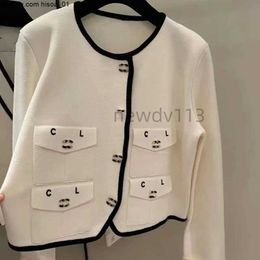 Femmes nouveau français tricots deux C printemps et automne femmes tricots mode à manches longues marque concepteur tricots cardigan