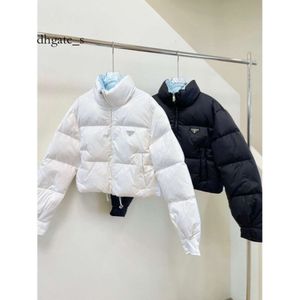 dames North Face-jas herfst/winter nieuwe minimalistische opstaande kraag brooddons katoenen jas, korte taille warme jas