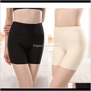 Femmes Nylon Shorts Sécurité Femmes Taille Haute Culotte Boyshorts Sans Couture Anti Vide Pantalon Filles Minceur Sous-Vêtements Pzico 3Cqst