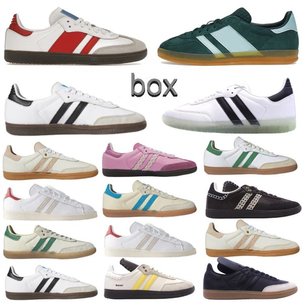 Baskets de bureau pour femmes Designer Wales Bonner Run Chaussures Hommes Argent Nylon Marron Poney Léopard Baskets Vegan Sporty Riche Rose Mocassins Plat OG Original Chaussure de sport