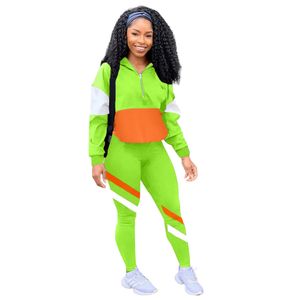 Womens Outfit 2024 Designer Tracksuit Mode Zipper 2 stuks Pakken Spring Brand Hip Hop Sweatshirt Set Casual hoogwaardige broek Pants Jogging Kleding