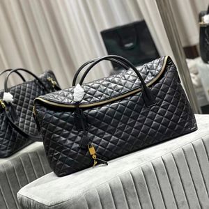 Para mujer de gran tamaño Es acolchado de cuero de viaje para hombre Keepall Sport Tote Clutch Bolsas de lage S Crossbody Bolso de mano Diseñador Duffle Hombro Bolsas de fin de semana