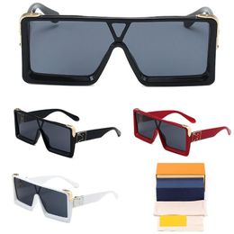 gafas de sol de gran tamaño para mujer millonario avant-garde 831 gafas de sol cuadradas personalidad europea y americana hombres y mujeres moda callejera gafas de sol caja original