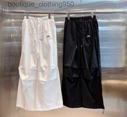 Femmes Pantalons Capris Designer Nouvelle Mode Style Décontracté Lâche Jambes Larges Leggings Pantalon Pantalon Cargo Cordon Grande Poche Femmes