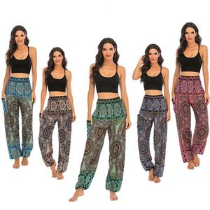 Damesbroeken capris losse bohemian broek roupas femininas casual high taille vrouw kleren dye dye drievoudig bodem etnische stijl 230530