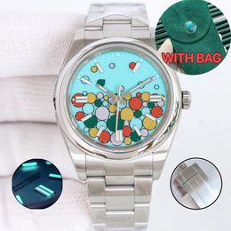 Movimiento automático perpetuo para mujer con bolso verde Relojes de diseño Alta calidad 36 mm 31 mm 41 mm Reloj para hombre Acero 904L Luminoso Montre de Luxe