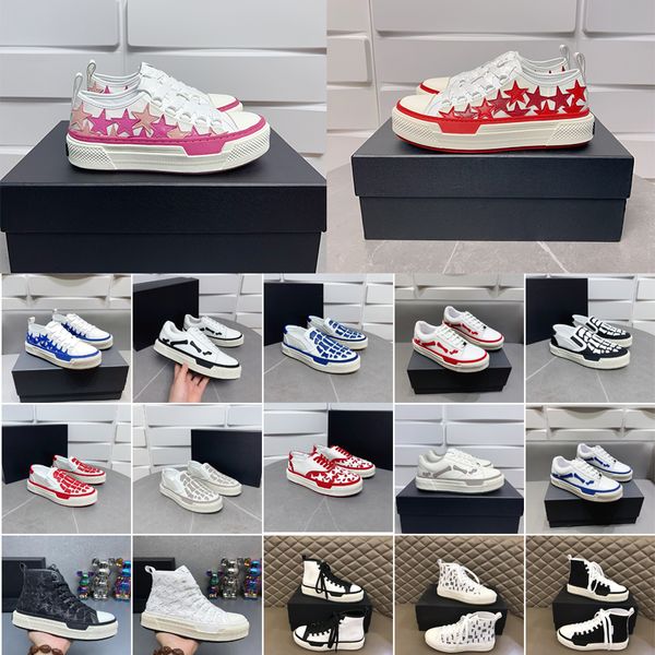 Chaussures de créateurs chaussures de mode squelettes os de coureur haut haut squelette squelette femmes hommes luxe bleu rouge blanc noir vert gris gris gris avec boîte 35-46