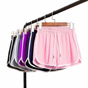 Femmes Plus Taille Comfy Cordon Casual Taille élastique Pocket Loose Shorts Pantalons g3ol #
