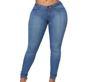 Dames plus size ny broek stretchy broek dames casual slanke denim hoge taille vrouwelijke jeans8162652