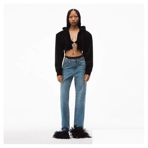 Dames plus size broek modeontwerper jeans voor vrouw zomer y bikini lage taille rechte 22966 drop levering kleding otycs