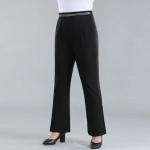 Pantalons grande taille pour femmes, leggings d'entraînement pour femmes avec poches, pantalons de survêtement noirs, pantalons habillés taille haute, pantalons de travail 240130