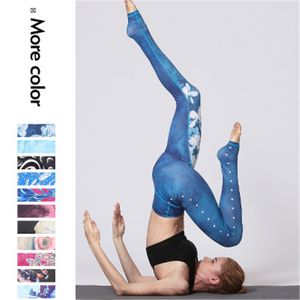 Womens Printing Yoga Skinny Broek Mode Trend Elasticiteit Sport Heup Lift Legging Lente Vrouwelijke Hoge Taille Casual Fitness Slanke Broek