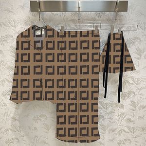 Damespyjama lente lange mouw pyjama set ijs zijde print mode nachtjapon casual thuis tweedelige set